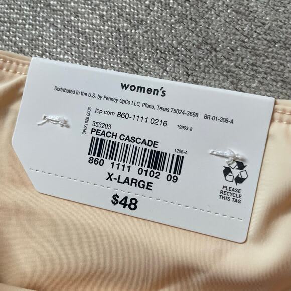 STYLUS Pale Pink Pleated Mini Athletic Skort Shorts Skirt XL Extra Large NWT - Picture 3 of 4